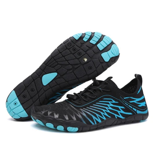 Women's Barefoot Shoes with a Natural Ground Feel – Black & Blue