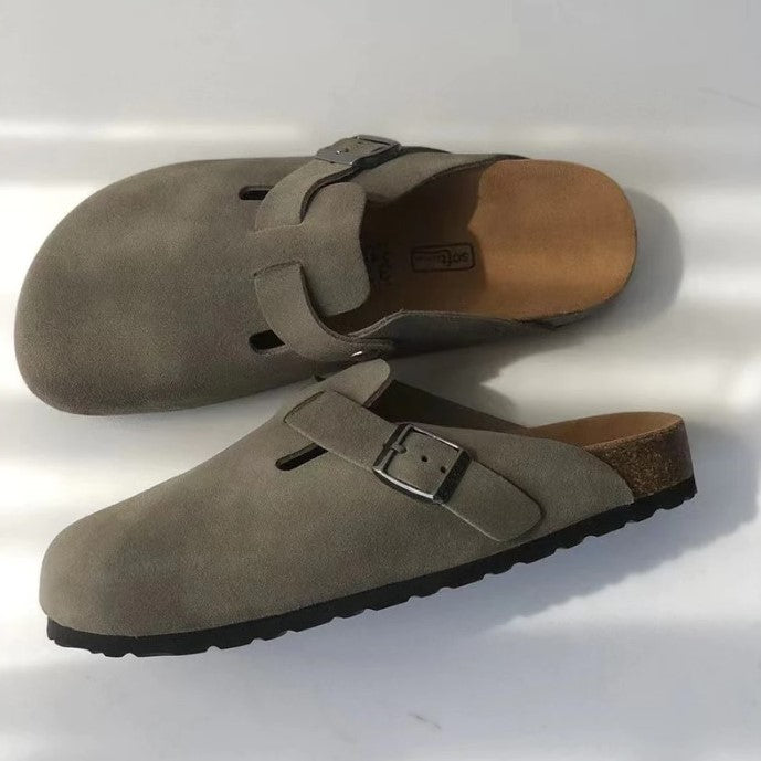 Unisex Classic Slip-On Slides – Dark Grey