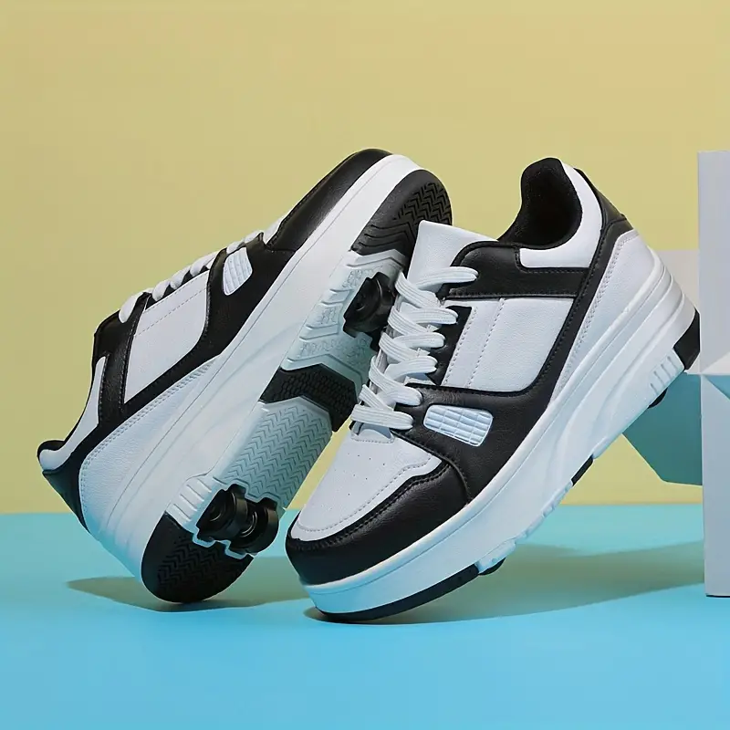 Kids' Sport Shoes with Wheels – White