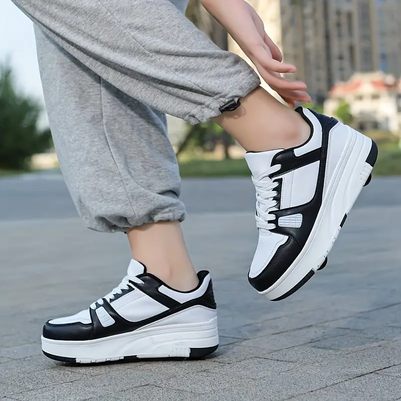 Kids' Sport Shoes with Wheels – Black
