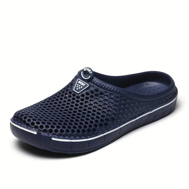 Men's Breathable Sport Clogs, Lightweight – Navy