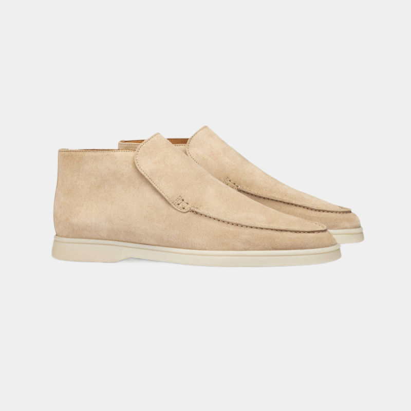 Men's Calf Suede Loafers, Elegant