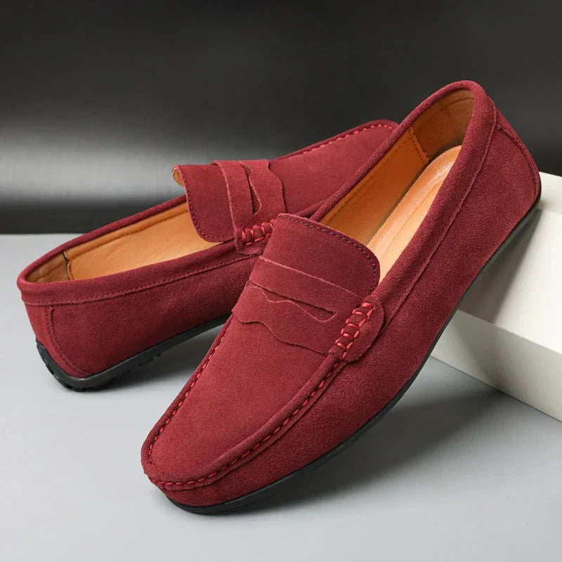 Men's Casual Suede Loafers, Flexible