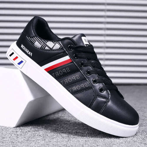 Men's Cushioned Everyday Sneakers – Black