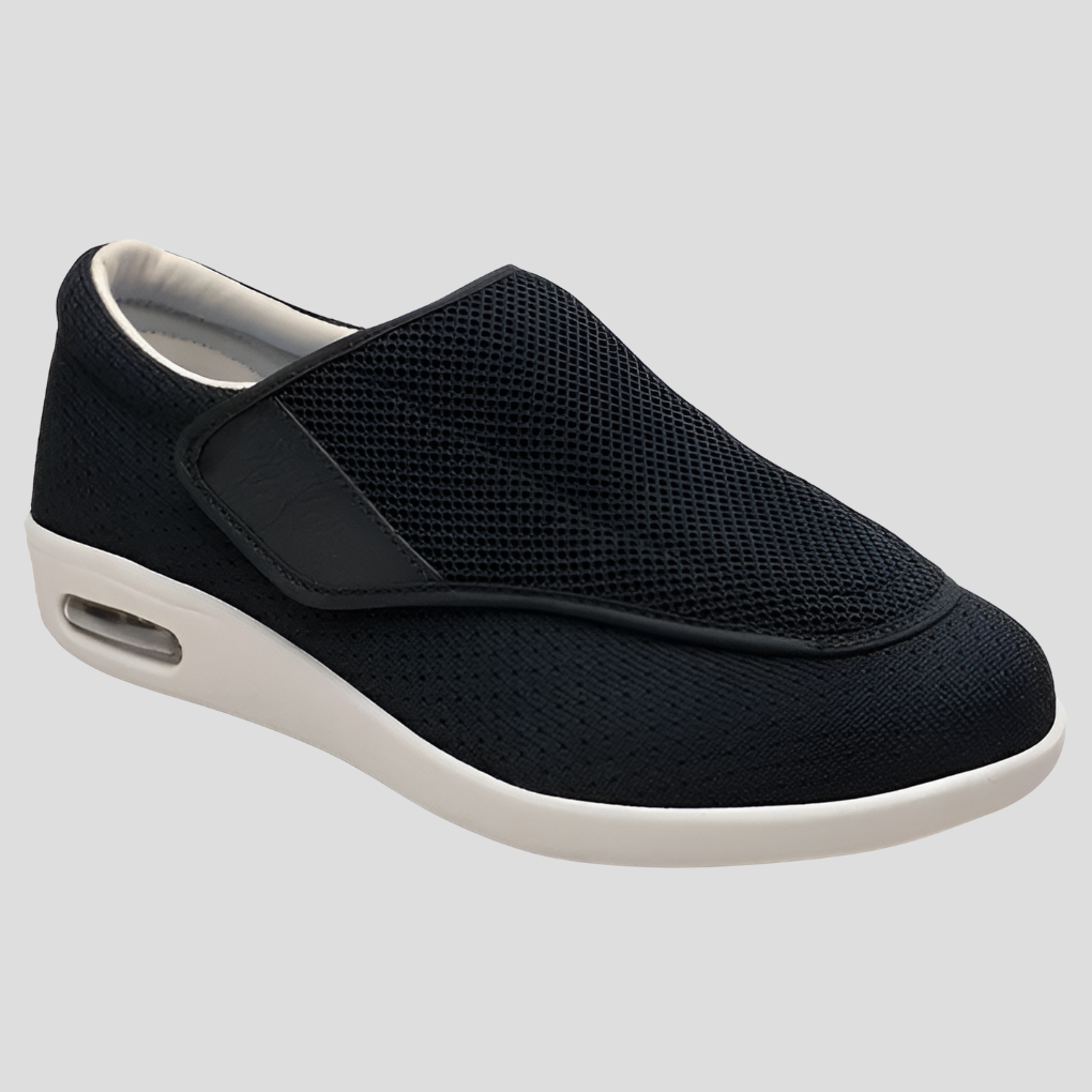 Men's Comfort Shoes with Wide Insole – Black