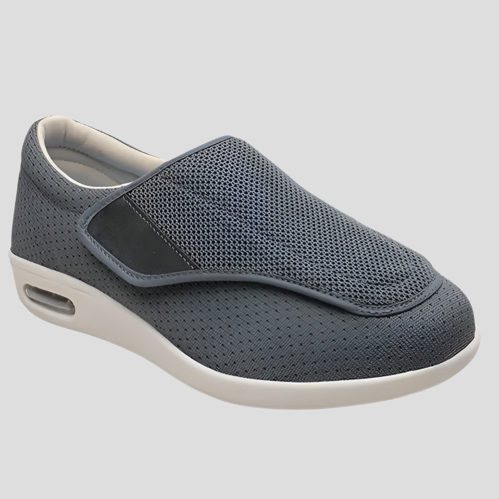 Men's Comfort Shoes with Wide Insole – Grey