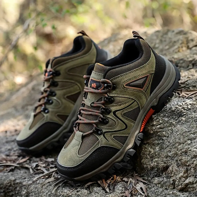 Men's Durable Waterproof Hiking Boots – Grey