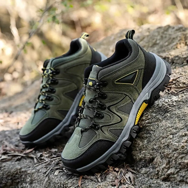 Men's Durable Waterproof Hiking Boots – Military Green