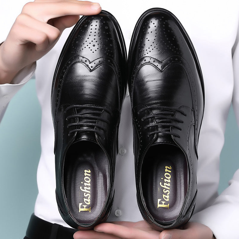 Men's Elegant Handcrafted Dress Shoes – Black