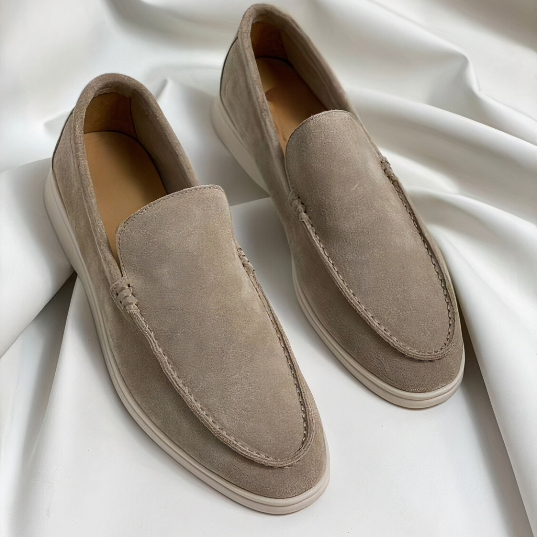 Men's Elegant Leather Loafers for Everyday – Khaki