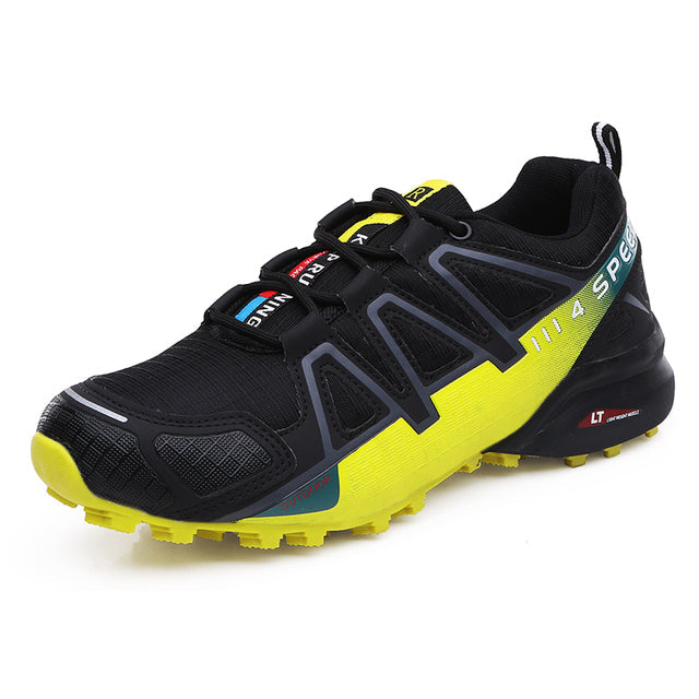 Men's Hiking Boots, Sturdy and Comfortable – Black & Yellow