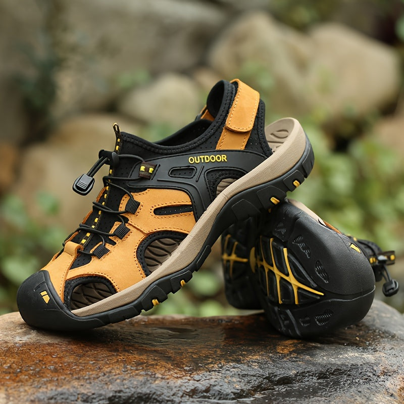 Men's Hiking Sandals with Closed Toe – Black
