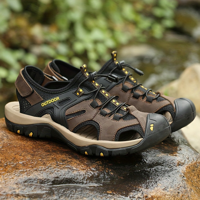 Men's Hiking Sandals with Closed Toe – Black