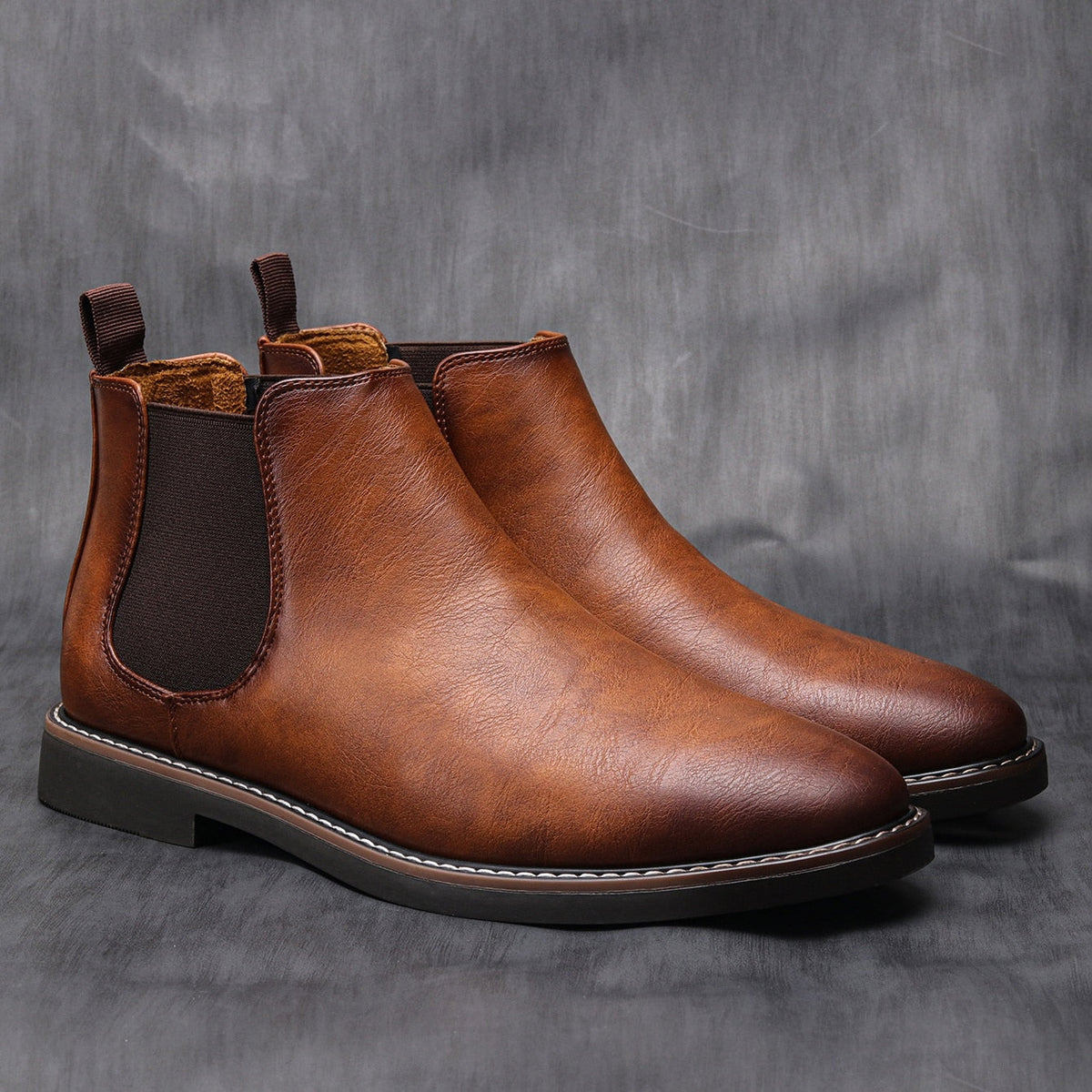 Men's Leather Chelsea Boots, Smooth