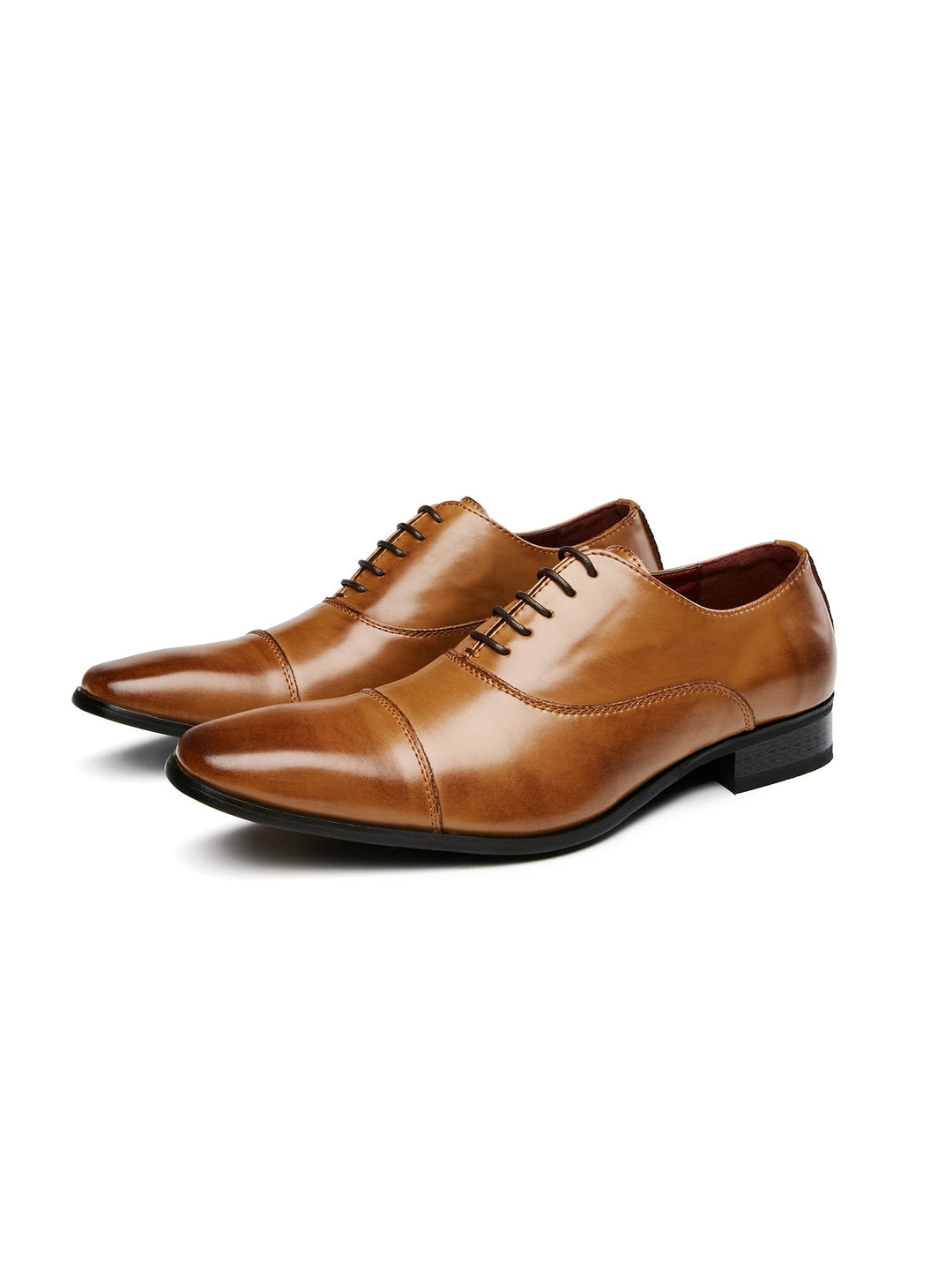 Men's Leather Lace-Up Shoes, Formal – Brown