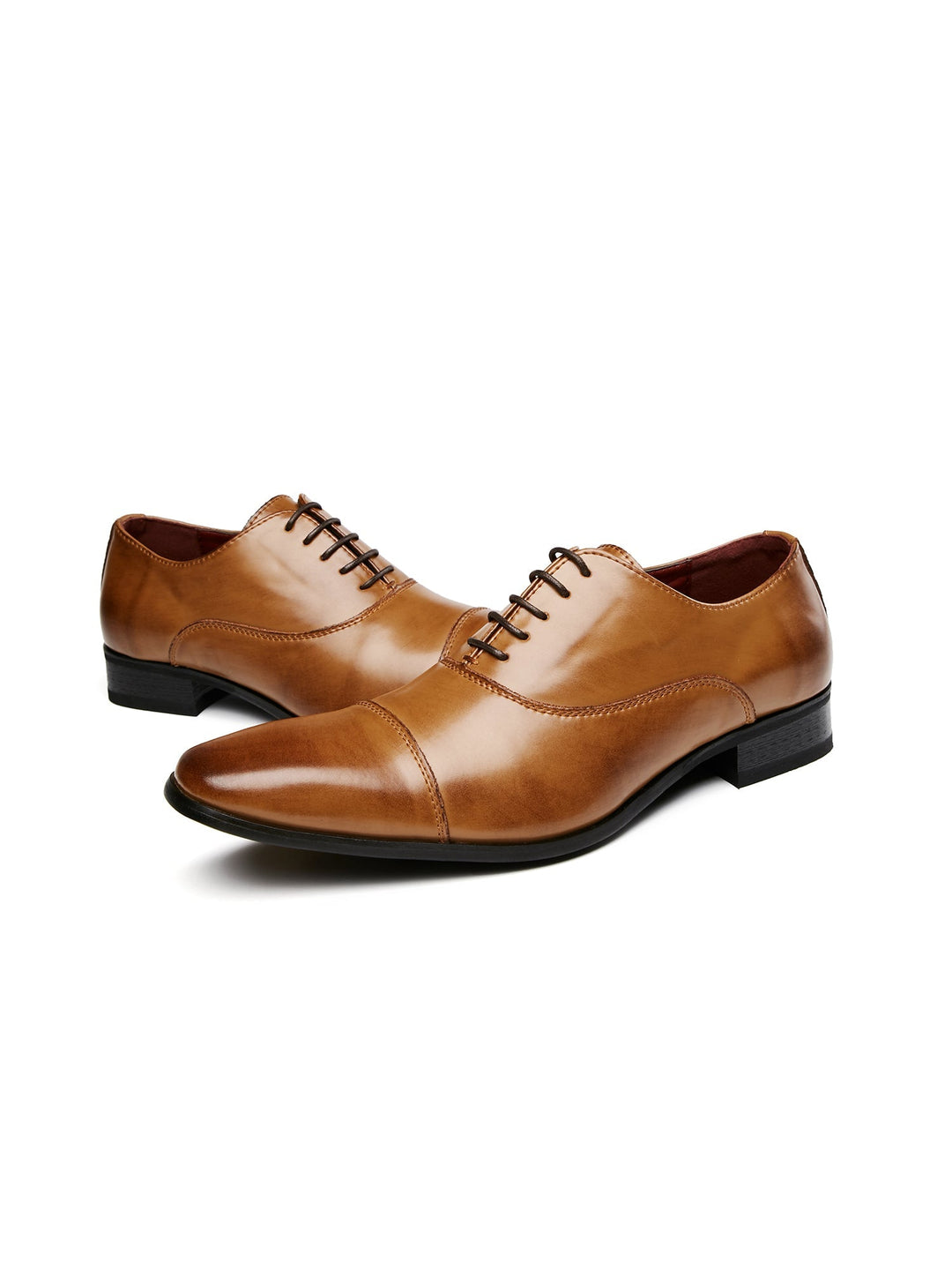 Men's Leather Lace-Up Shoes, Formal – Brown
