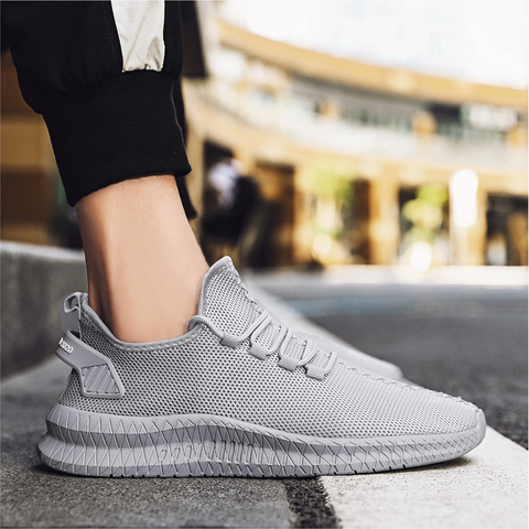 Men's Lightweight Supportive Mesh Shoes – Black