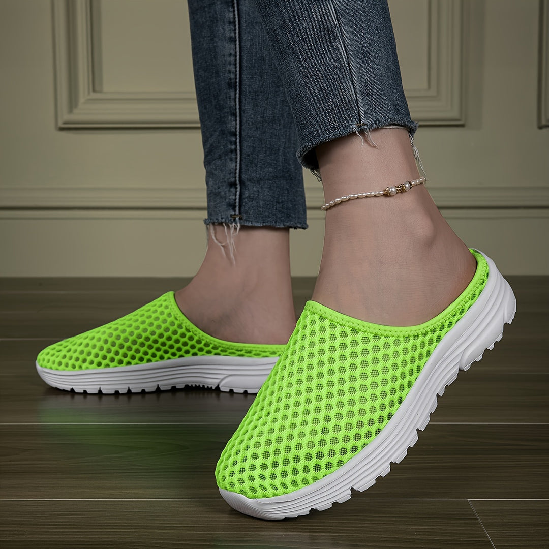 Men's Lightweight Slip-On Slippers, Breathable – Green