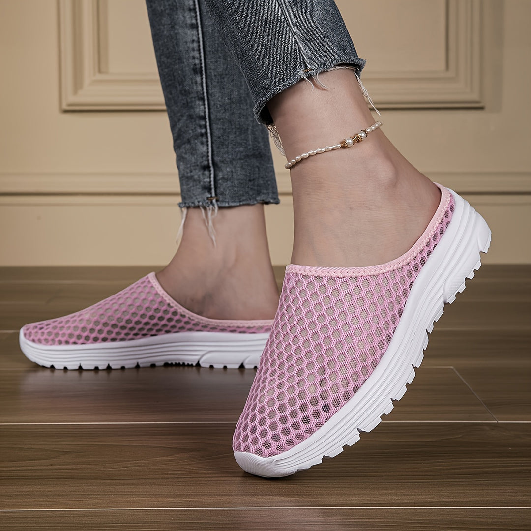 Men's Lightweight Slip-On Slippers, Breathable – Pink