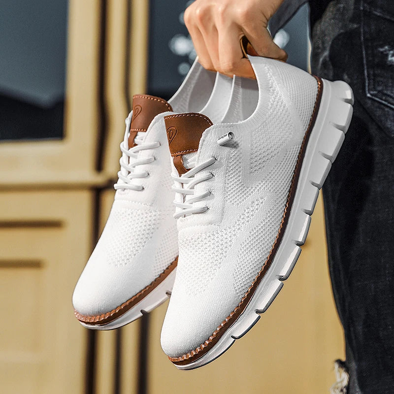 Men's Lightweight Sneakers, Versatile for Everyday – White