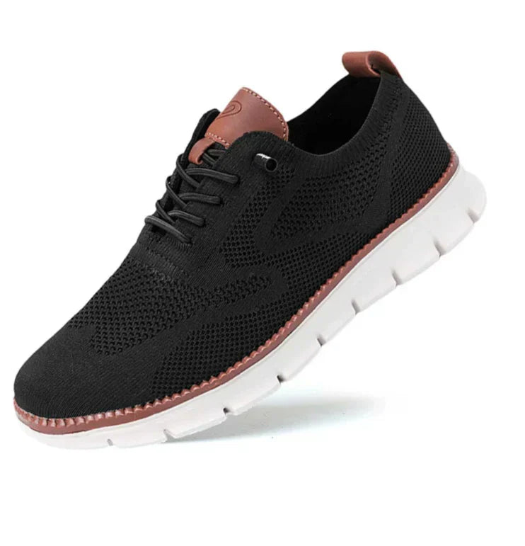 Men's Mesh Sneakers, Breathable and Flexible – Black