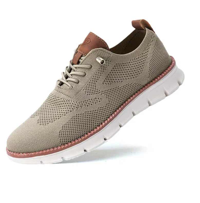 Men's Mesh Sneakers, Breathable and Flexible – Sandy Taupe