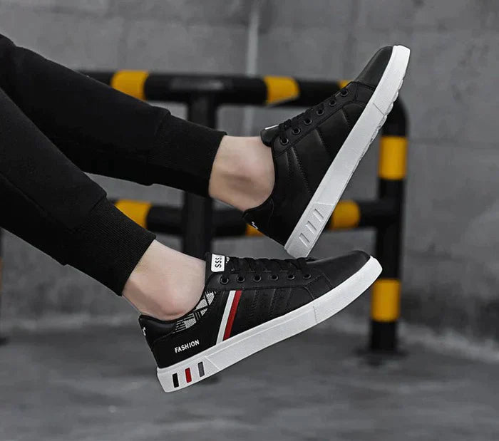 Men's Mesh Sneakers with a Springy Sole – Black