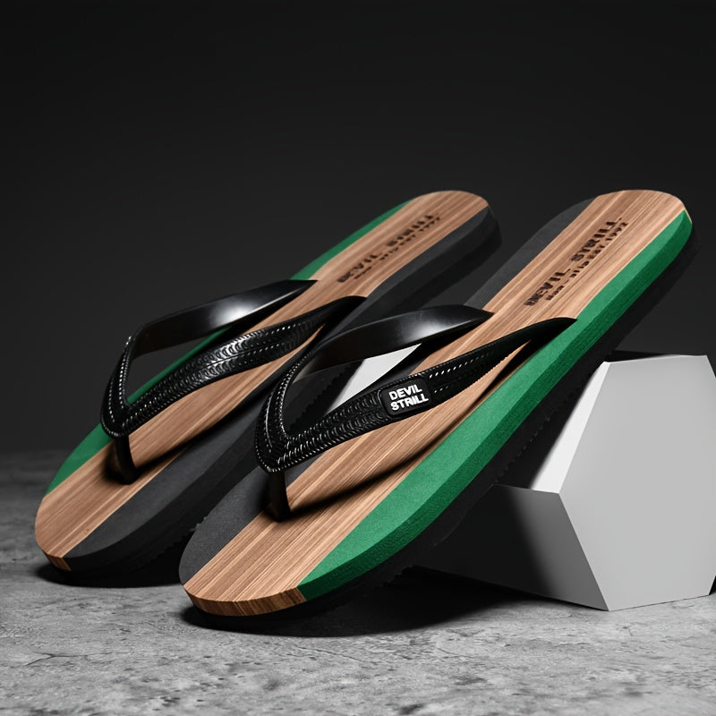 Men's Non-Slip Slides with EVA Sole