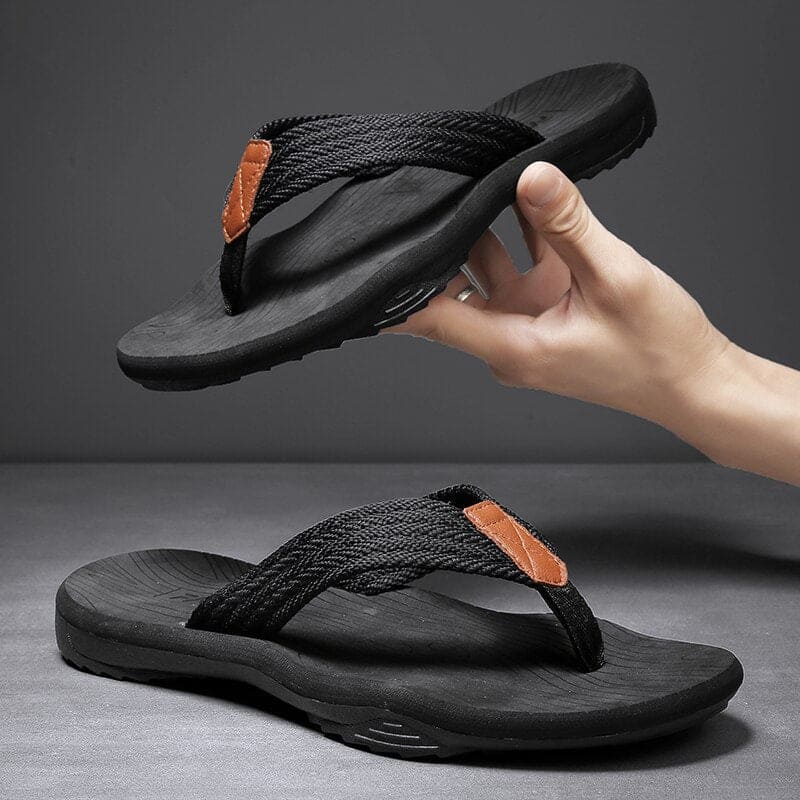 Men's Supportive Everyday Slides – Black 2