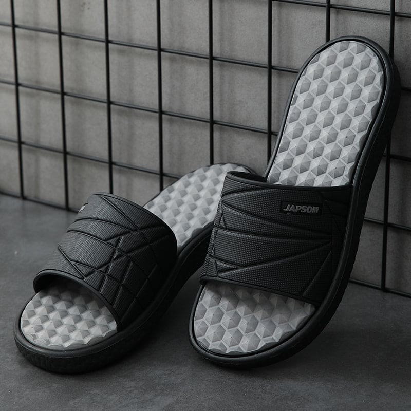 Men's Supportive Everyday Slides – Red