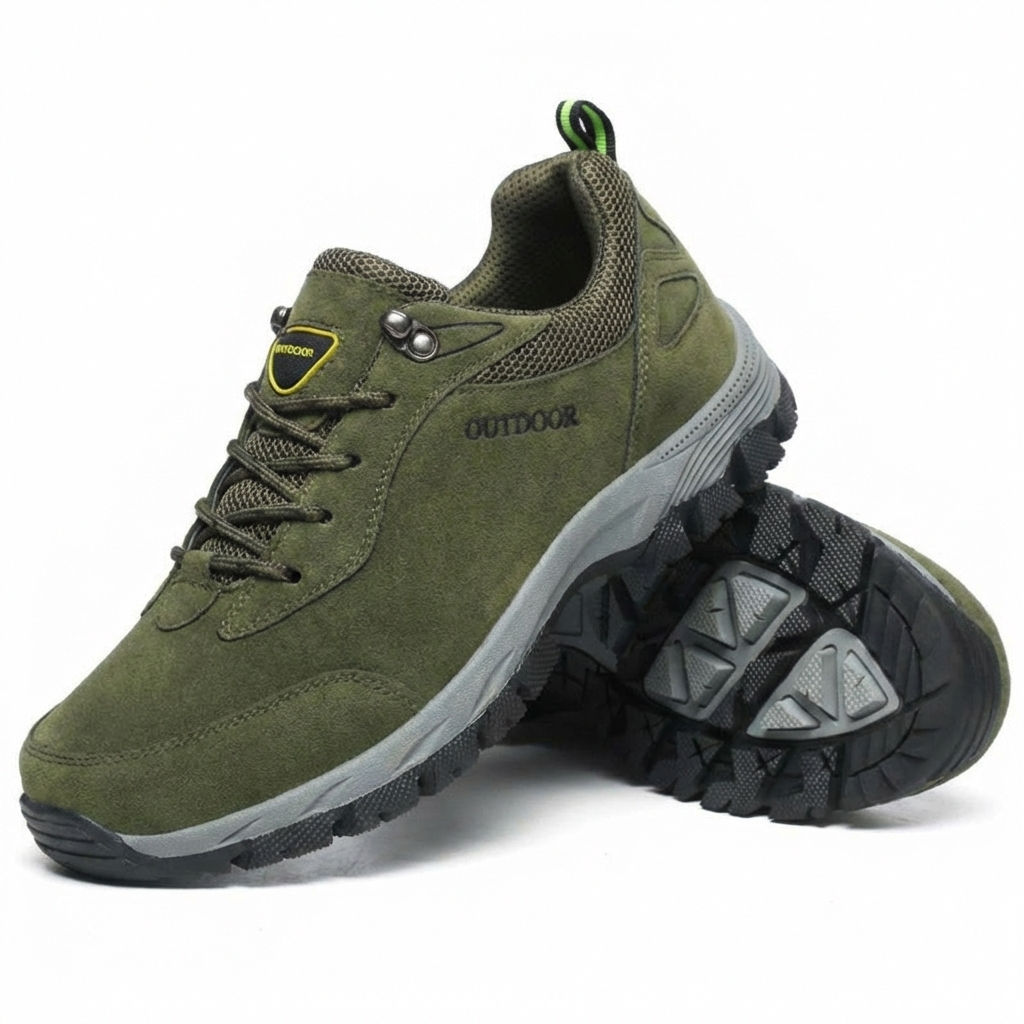 Men's Hiking Boots, Supportive – Green