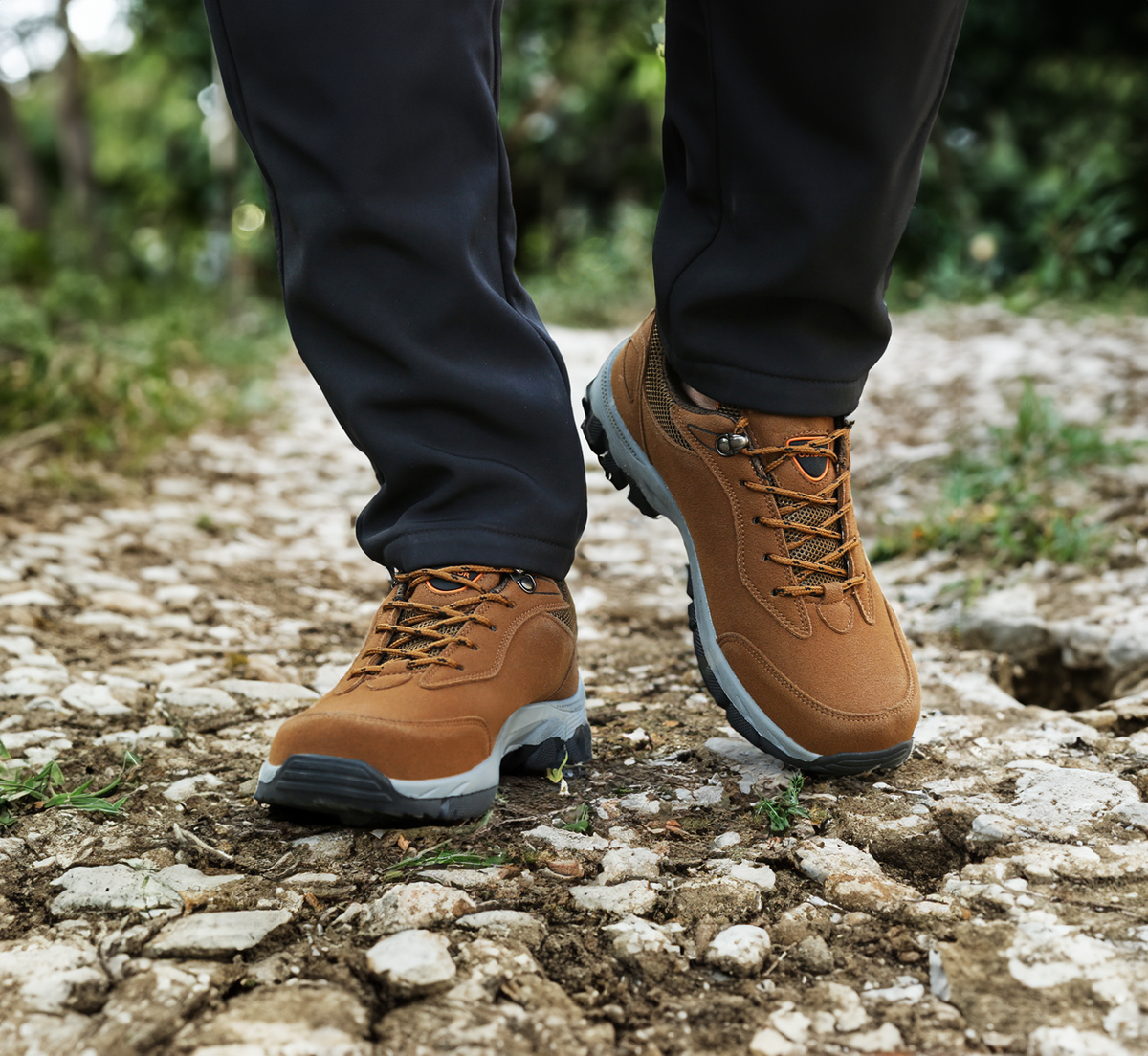Men's Supportive Hiking Boots with a Sturdy Sole – Grey