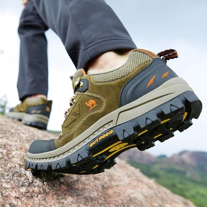 Men's Supportive Outdoor Hiking Boots – Grey