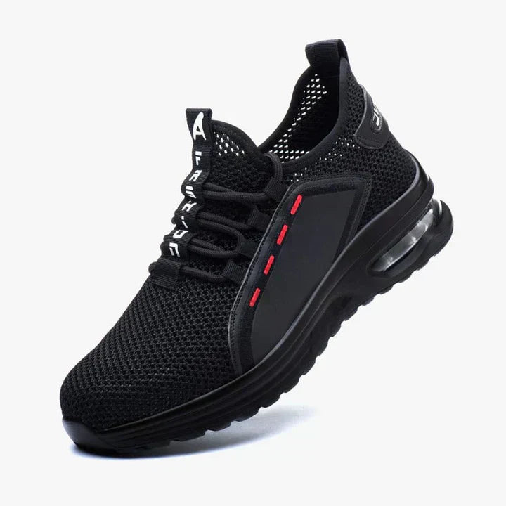 Men's Supportive Work Shoes with a Sturdy Sole – Black
