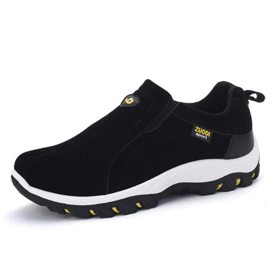 Men's Supportive Slip-On Hiking Shoes – Black