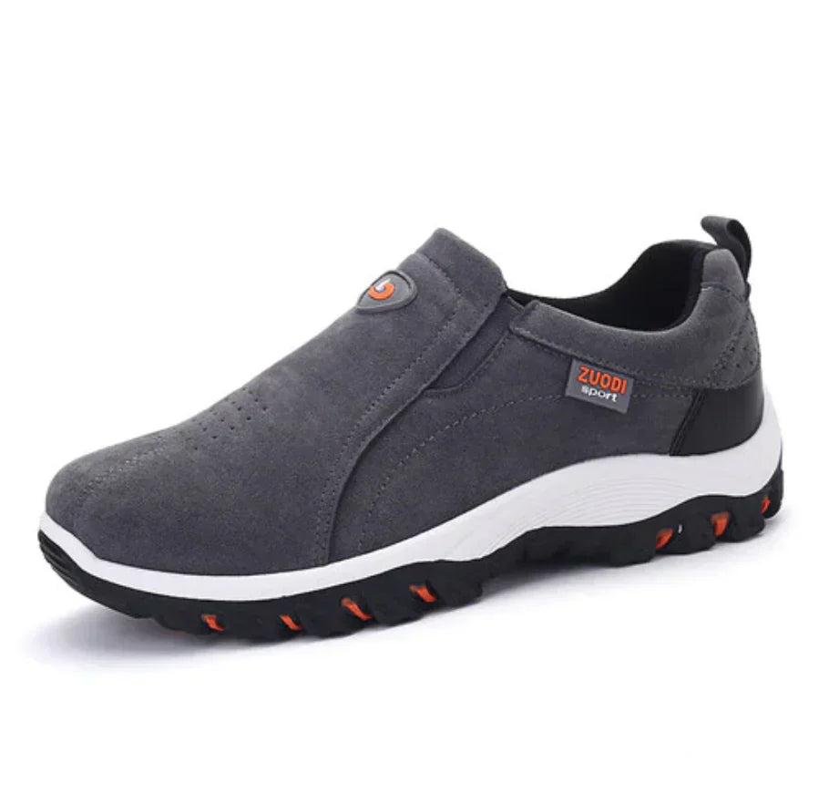 Men's Supportive Slip-On Hiking Shoes – Grey