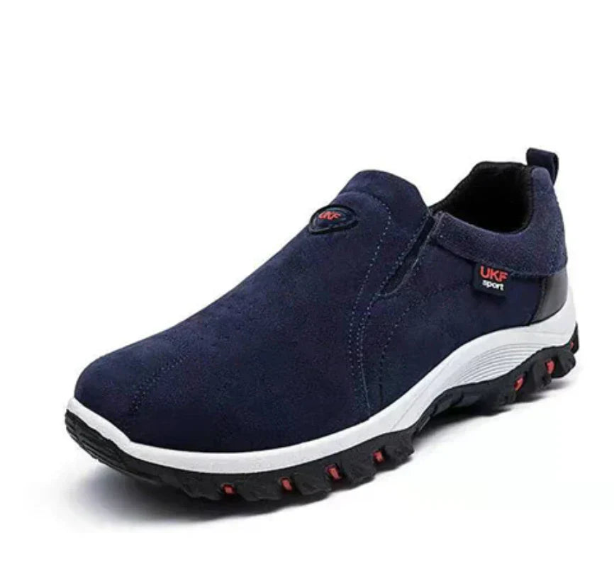 Men's Supportive Slip-On Hiking Shoes – Blue