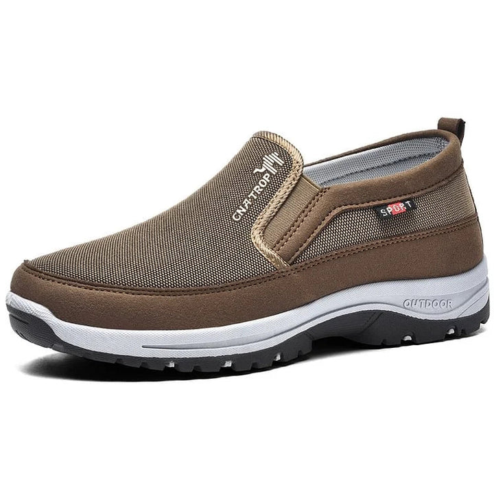 Men's Comfort Slip-On Loafers Without Laces – Brown