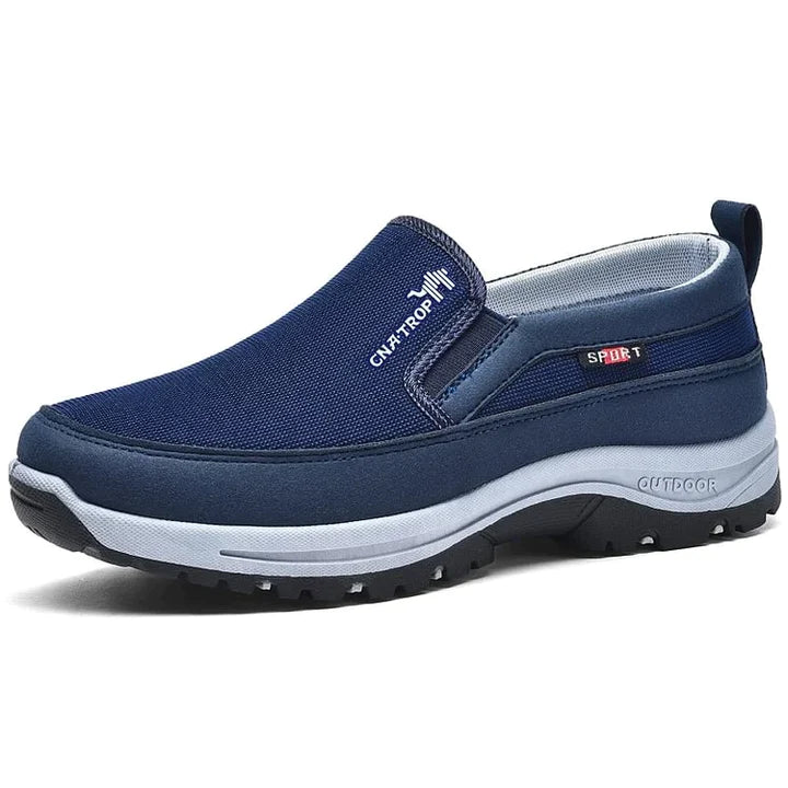 Men's Comfort Slip-On Loafers Without Laces – Blue
