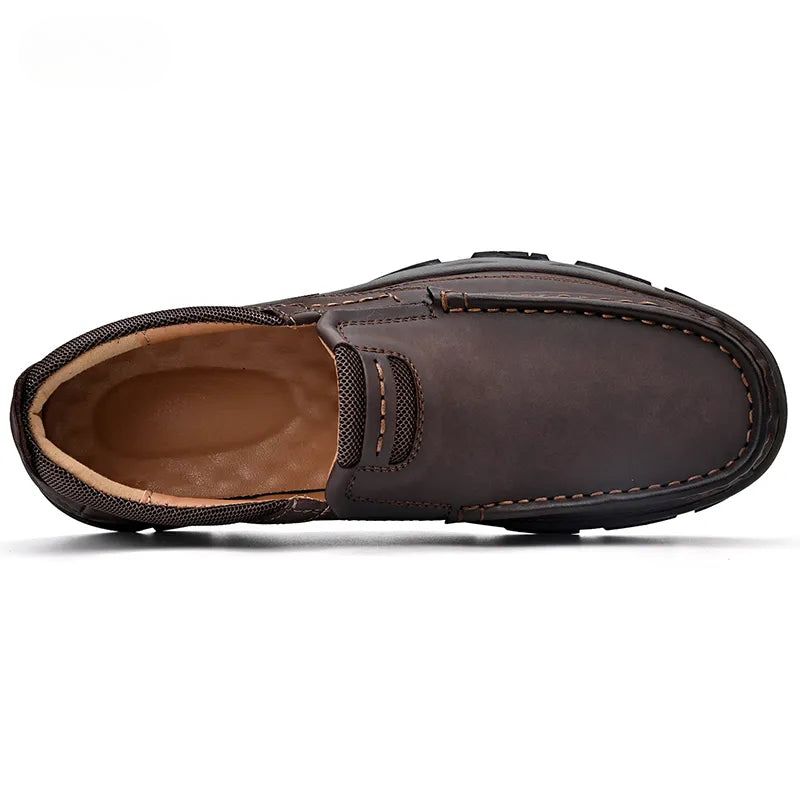 Men's Comfort Slip-On Shoes with Arch Support – Light Grey