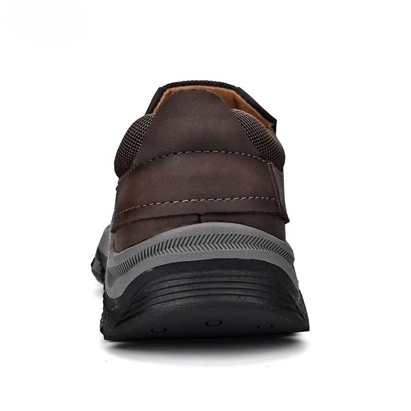 Men's Comfort Slip-On Shoes with Arch Support – Light Grey