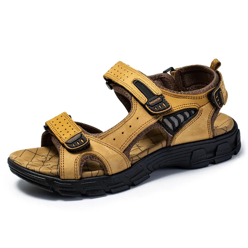 Men's Comfort Velcro Sandals, Breathable – Tan