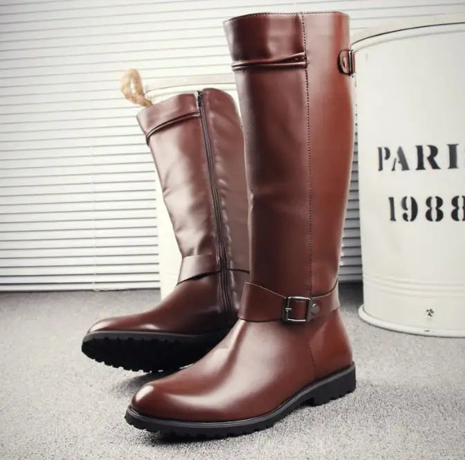 Men's Premium Leather Boots, Durable – Brown