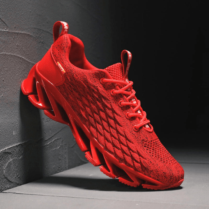 Men's Running Shoes with Cushioning – Red