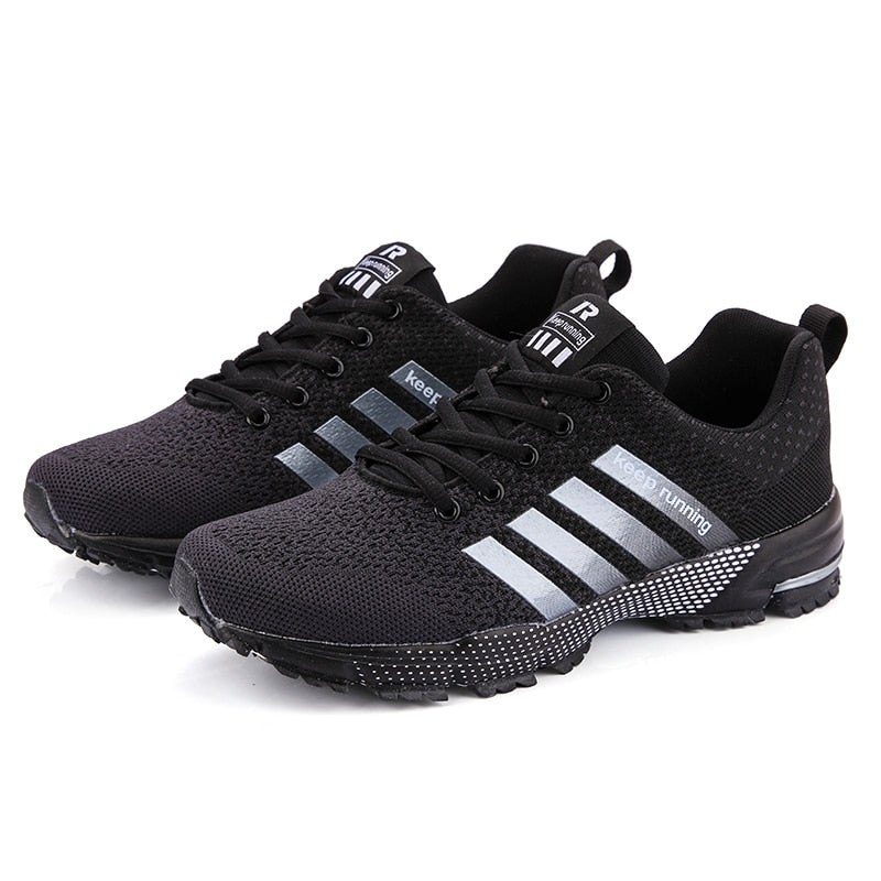 Men's Running Shoes with Reflective Details – Black