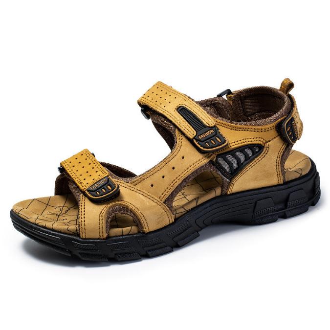 Men's Sandals with Adjustable Straps, Breathable – Light Brown