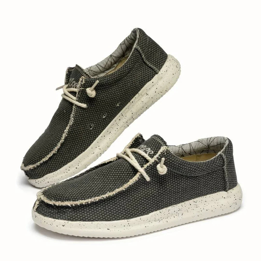 Men's Slip-On Shoes, Breathable and Durable – Black