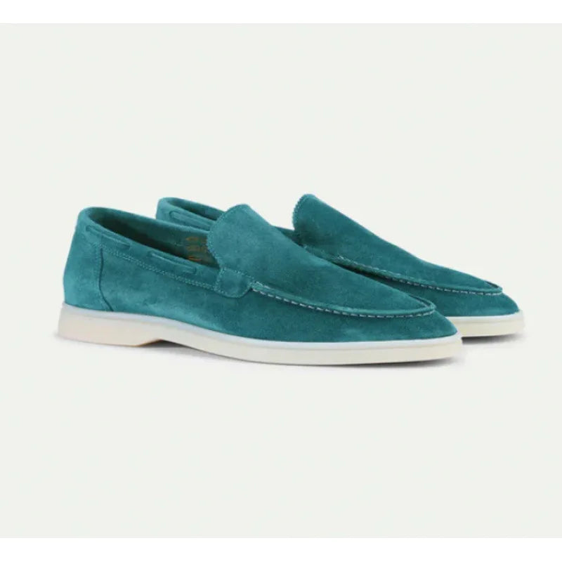 Men's Suede-Look Slip-On Shoes – Cobalt