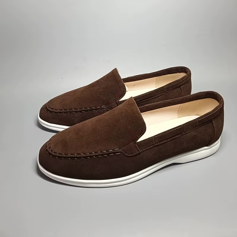 Men's Suede-Look Slip-On Shoes – Cobalt