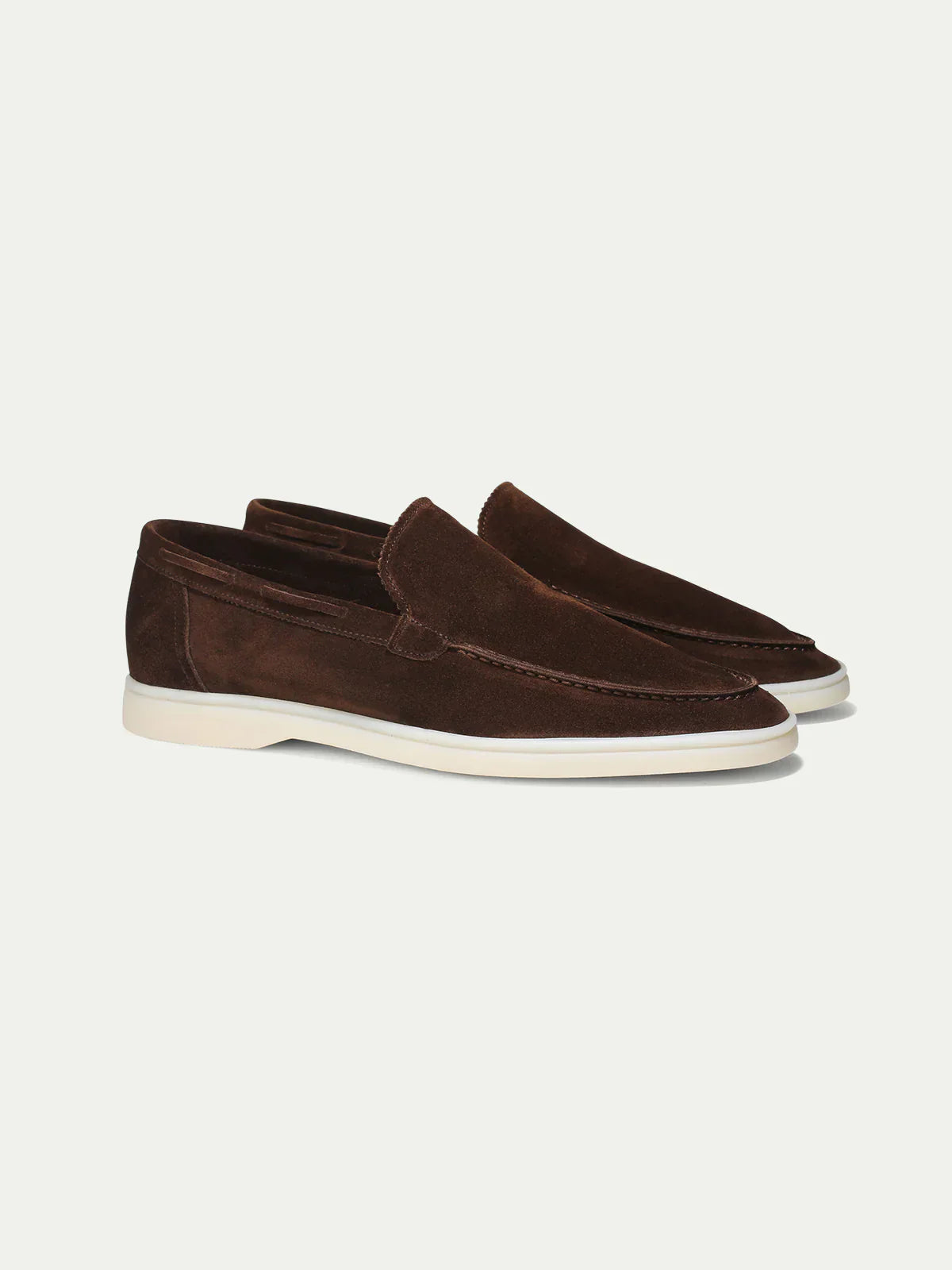 Men's Suede-Look Slip-On Shoes – Chocolate Brown